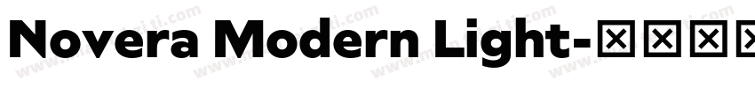 Novera Modern Light字体转换